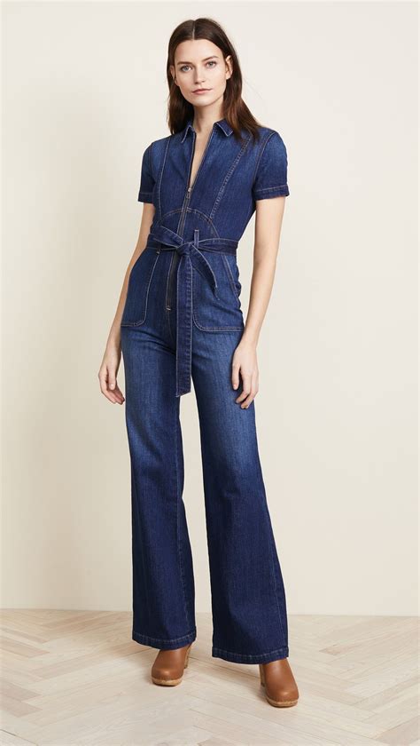 designer jean jumpsuits on sale.